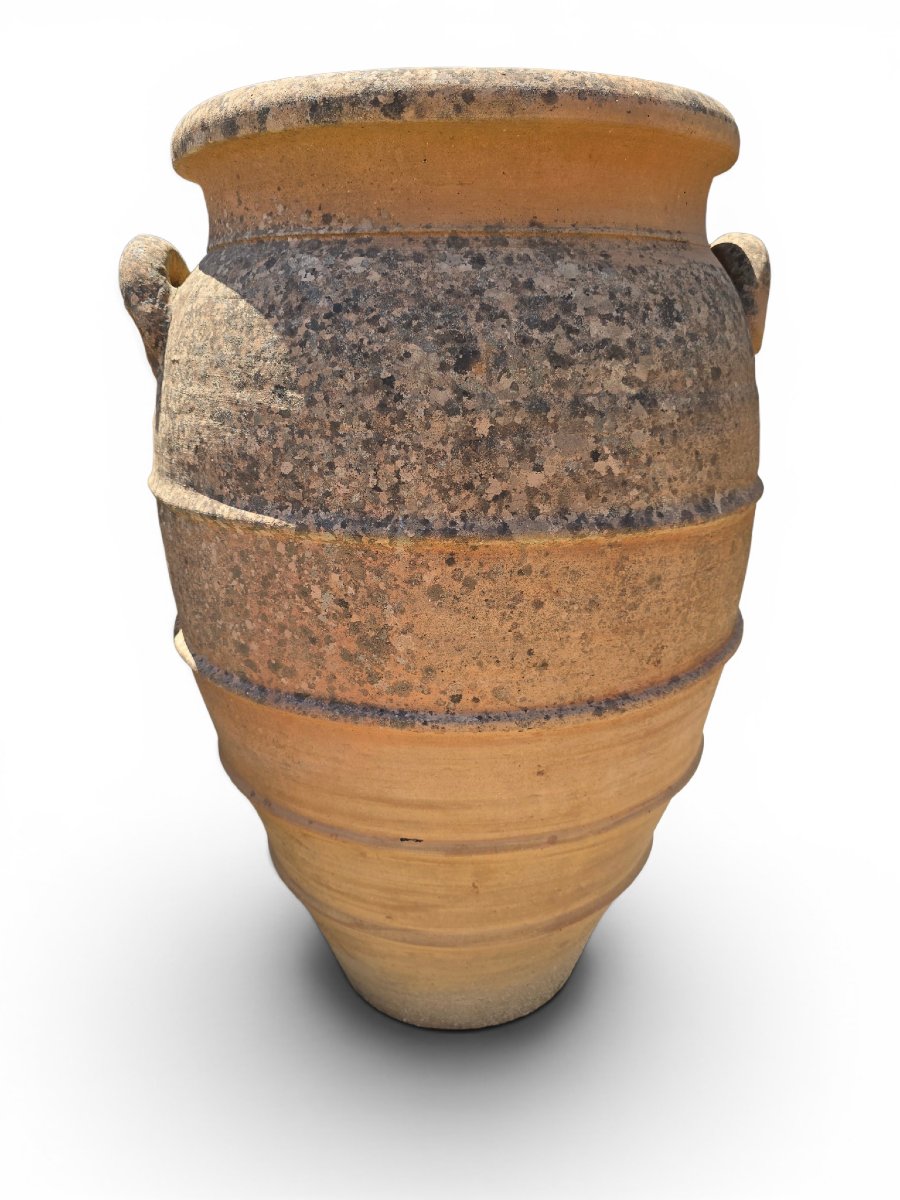 pot de rangement italien en terre cuite à deux anses, années 1950-photo-2