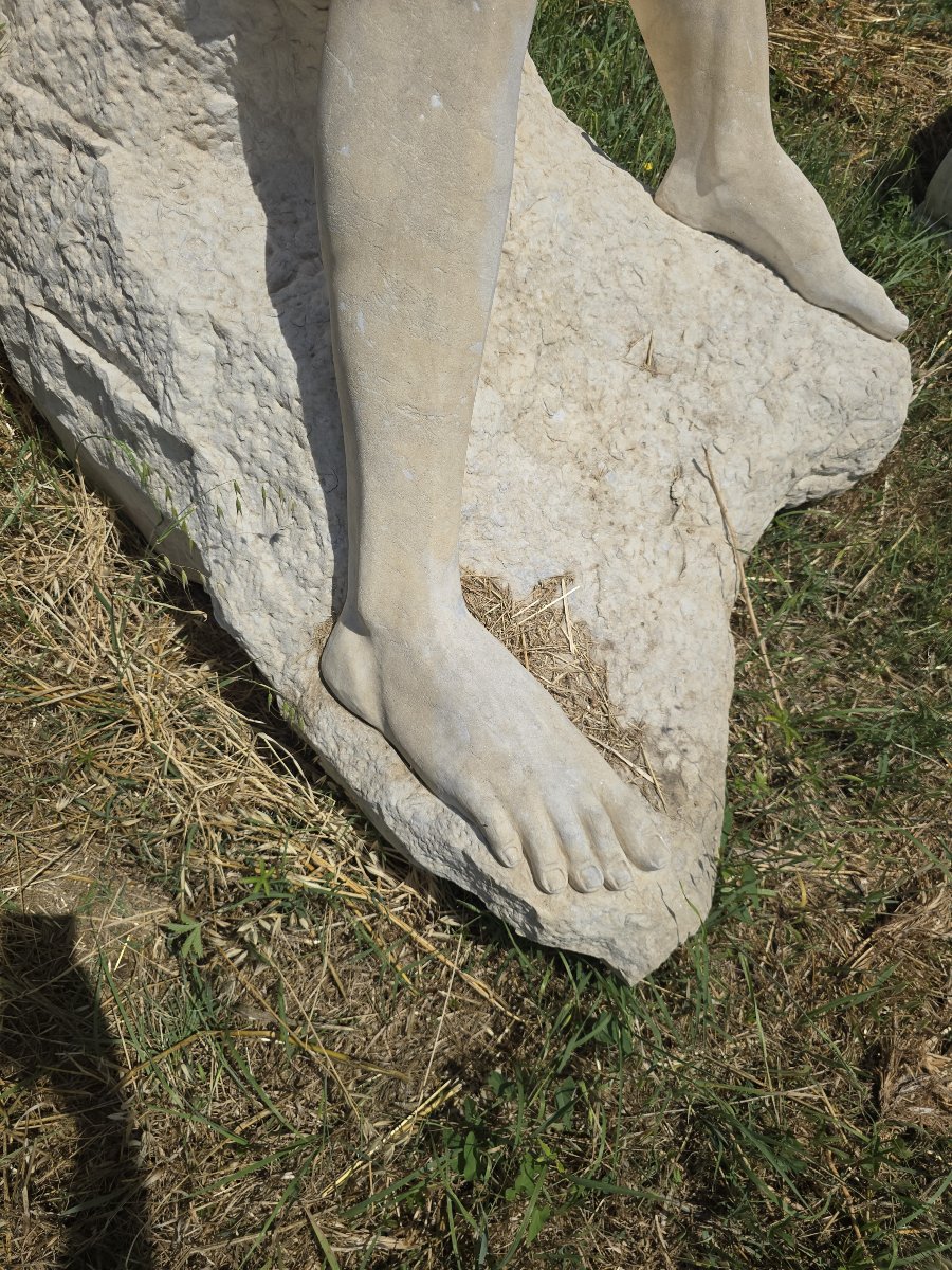 Sculpture marine en marbre italien, milieu du XXe siècle-photo-5