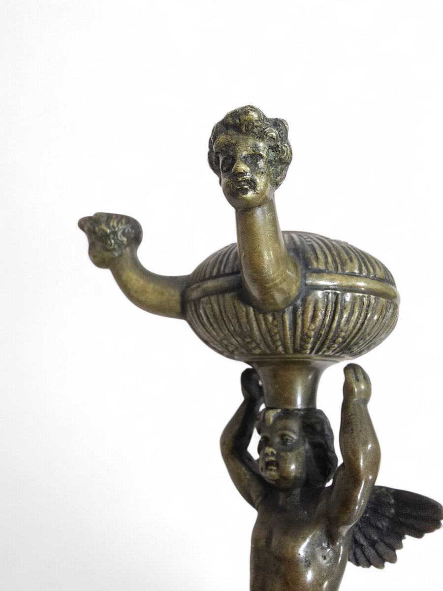 Brûleur d'encens en bronze de style néo-roman, XIXe siècle-photo-5