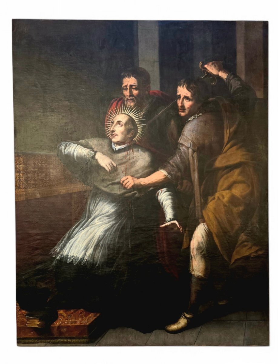 Martyre de saint Pedro Arbués, cercle de Mateo Gilarte, vers 1660