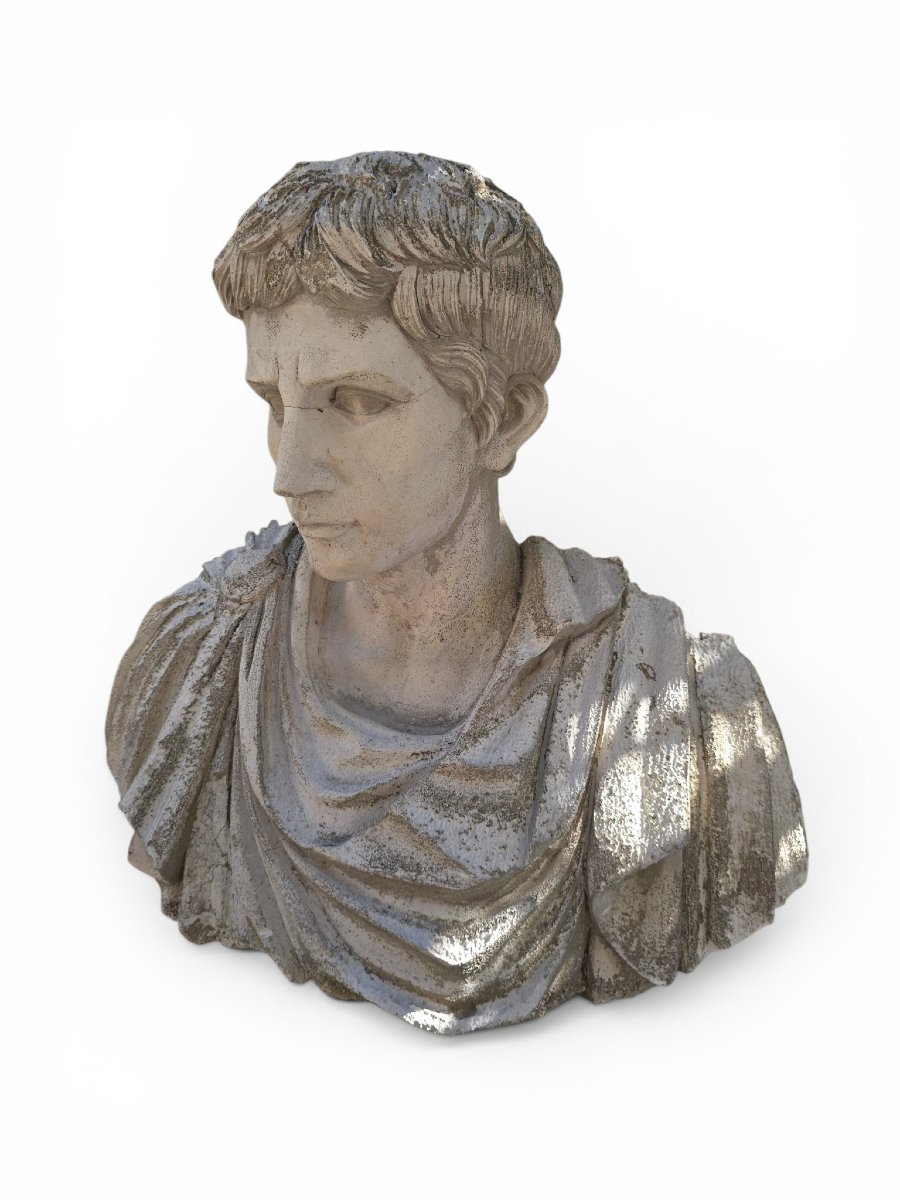 Plaster Bust Of A Roman Emperor (19th Century)