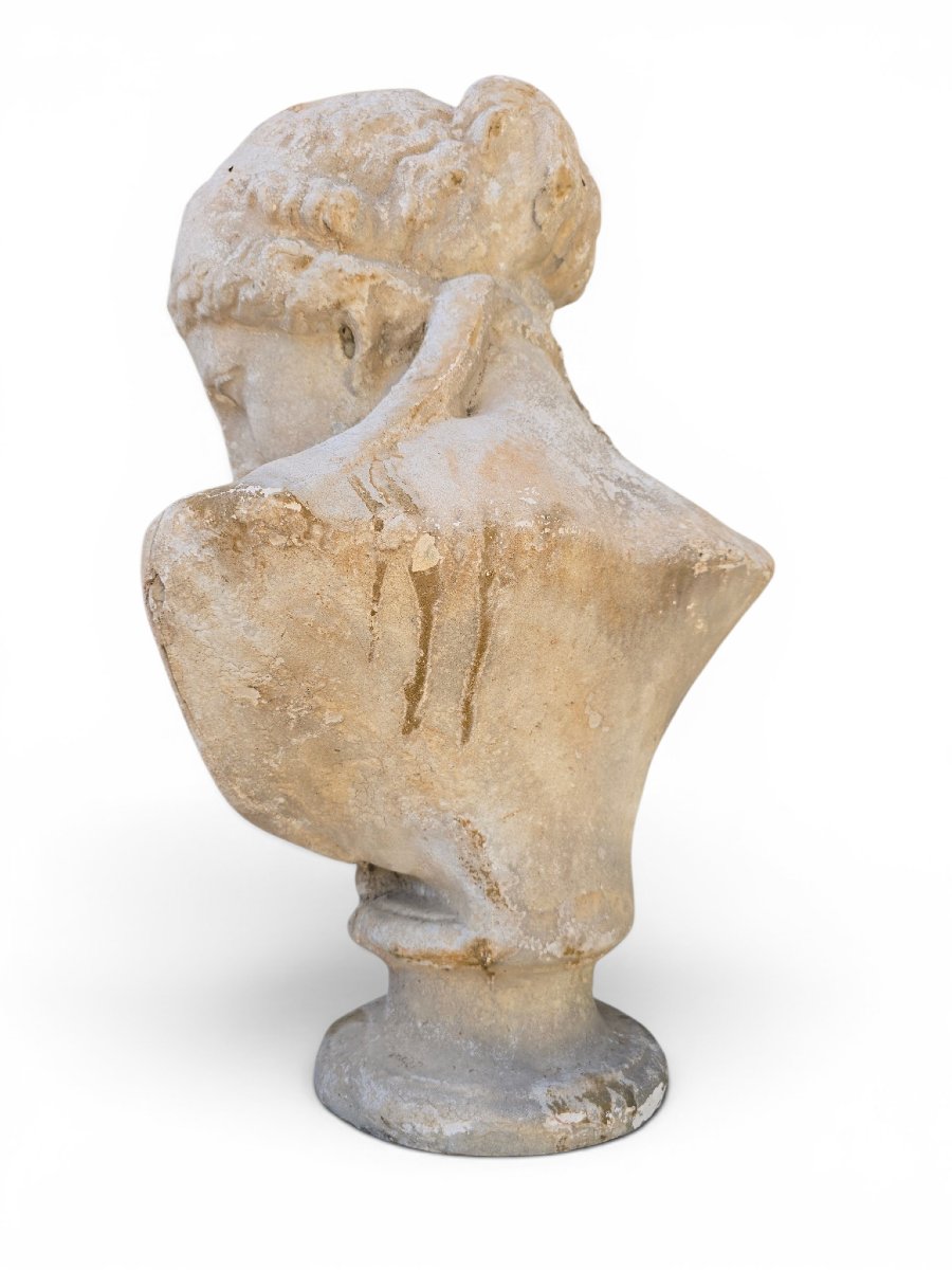 Buste d'Athéna en plâtre, XIXe siècle, Italie-photo-1
