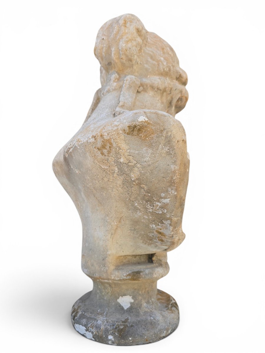Buste d'Athéna en plâtre, XIXe siècle, Italie-photo-2