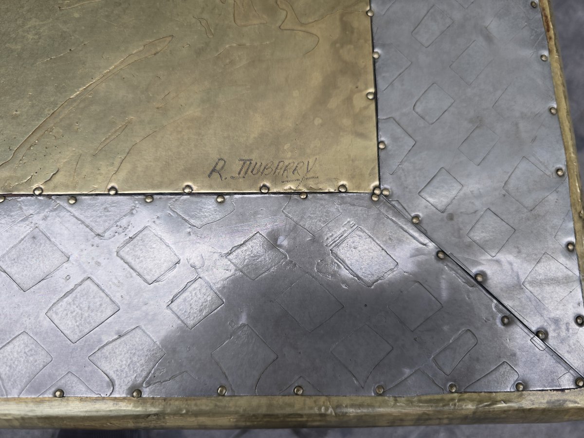 Table basse signée R. Dubarry, France, années 1970-photo-2