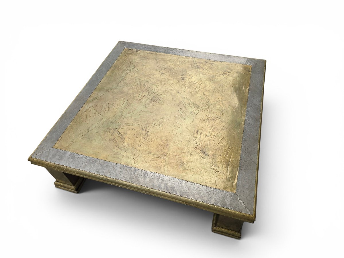 Table basse signée R. Dubarry, France, années 1970-photo-4
