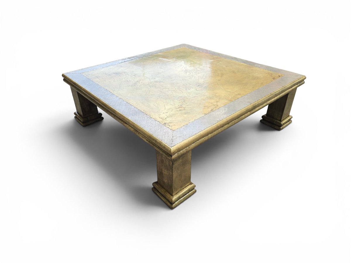 Table basse signée R. Dubarry, France, années 1970