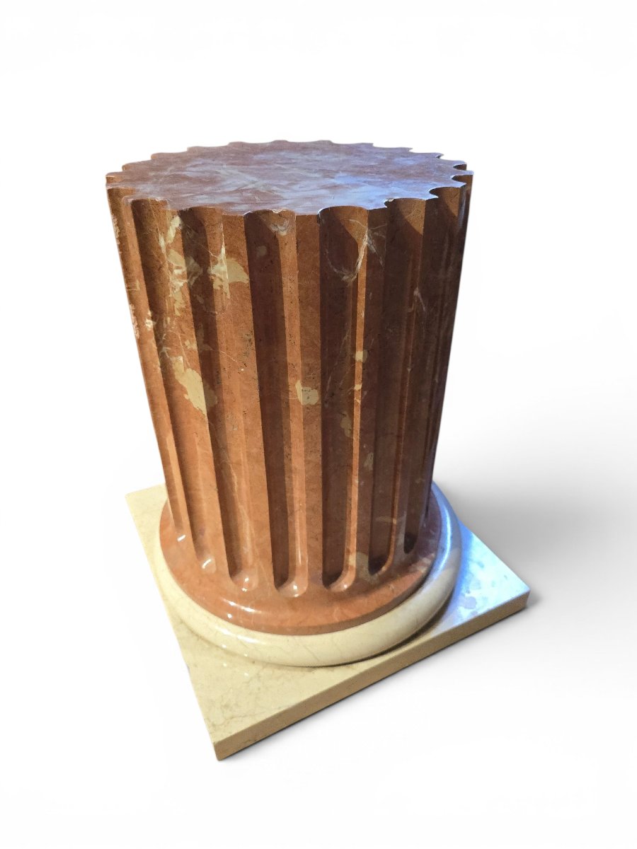 Auto_awesome Translated From: English 1,815 Large Two-tone Solid Marble Pedestal, Italy, Ann-photo-2