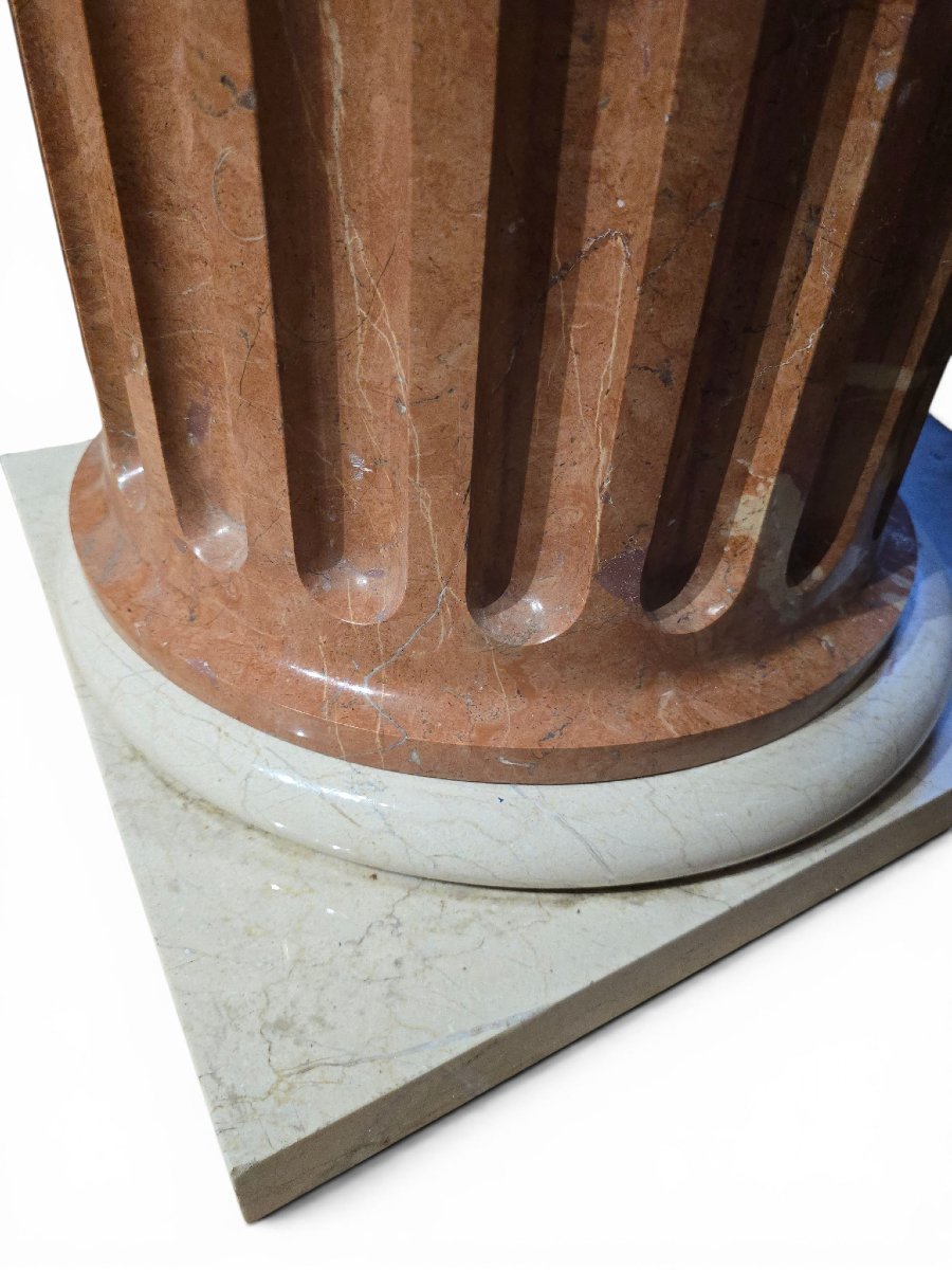  Auto_awesome Translated From: English 1,815 Large Two-tone Solid Marble Pedestal, Italy, Ann-photo-3