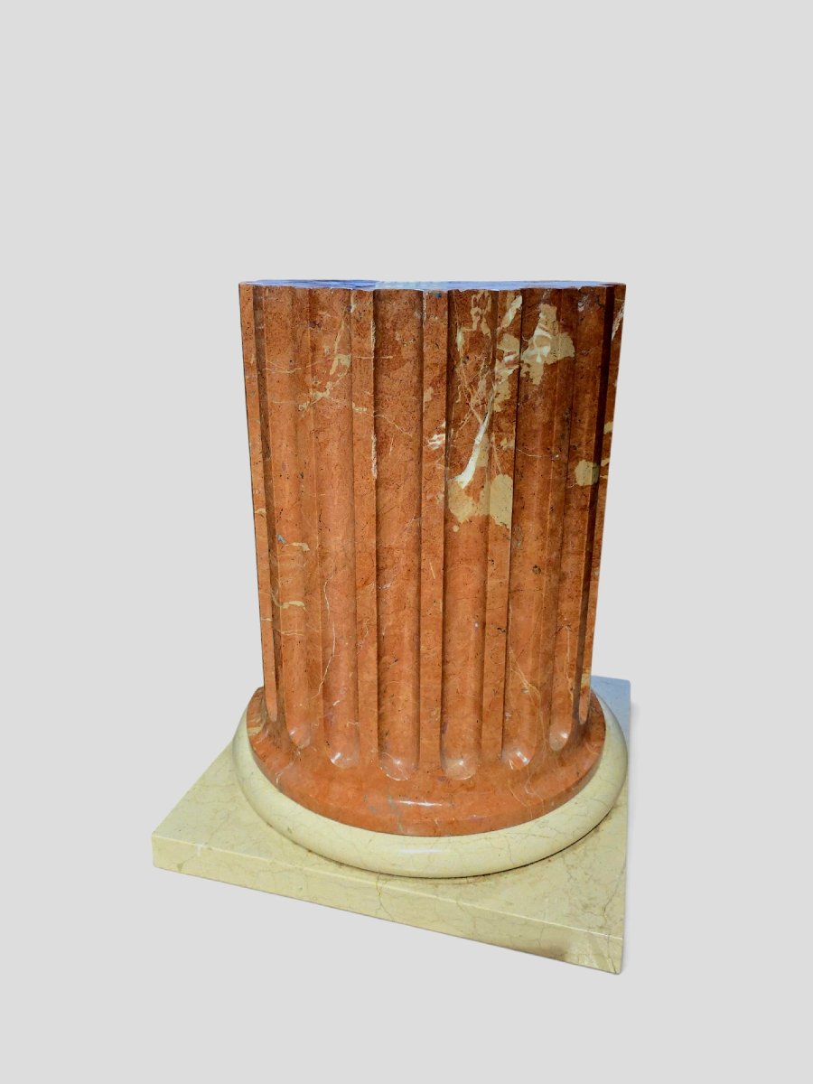  Auto_awesome Translated From: English 1,815 Large Two-tone Solid Marble Pedestal, Italy, Ann-photo-4