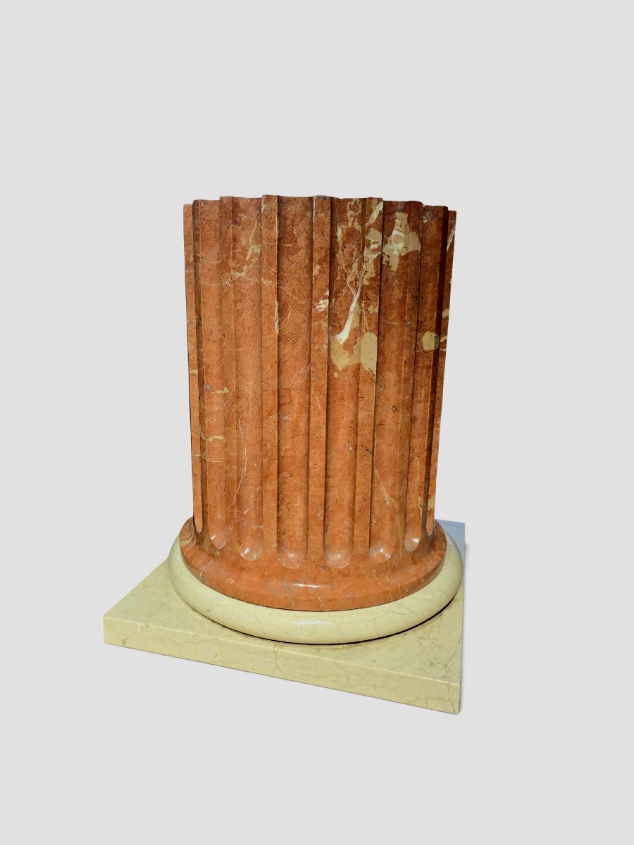 Auto_awesome Translated From: English 1,815 Large Two-tone Solid Marble Pedestal, Italy, Ann-photo-2