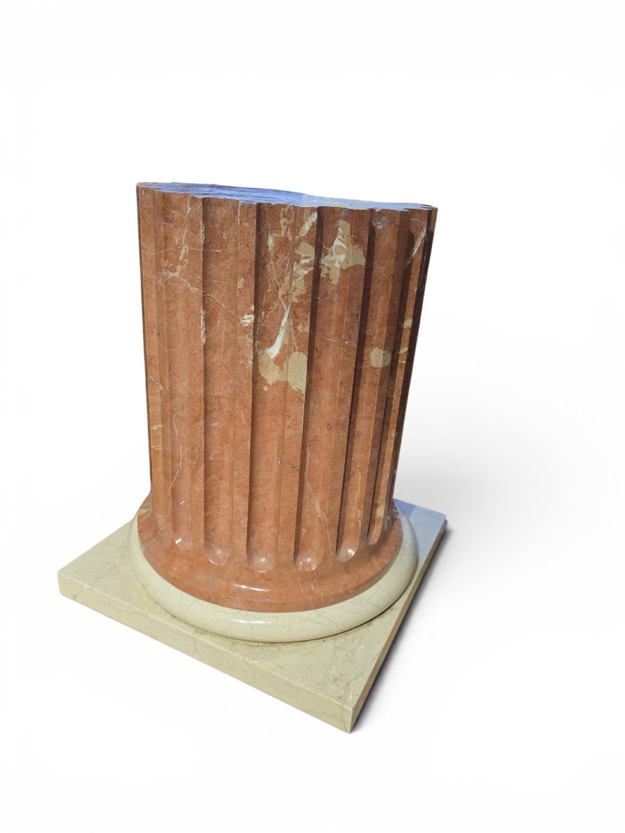  Auto_awesome Translated From: English 1,815 Large Two-tone Solid Marble Pedestal, Italy, Ann-photo-3
