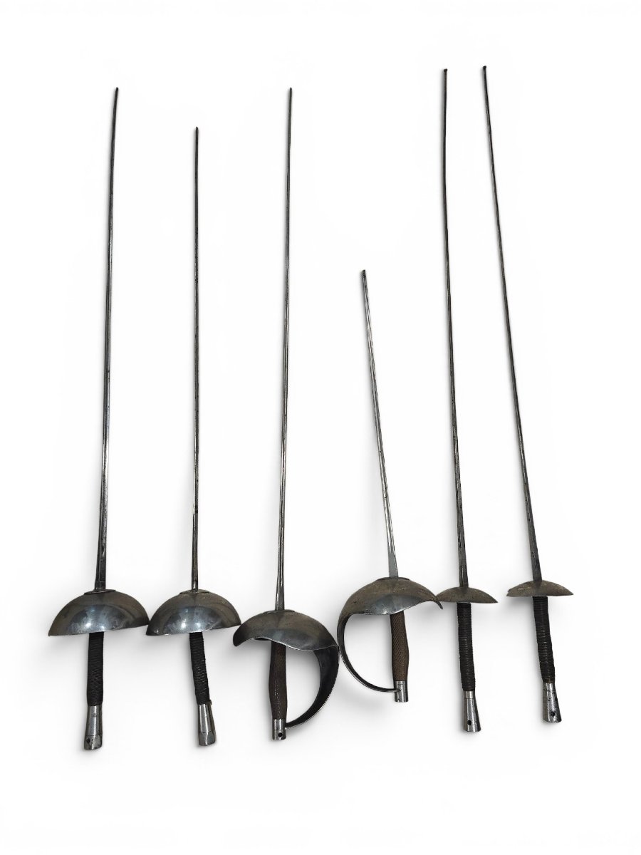 Set Of Six Fencing Swords From Toledo (19th Century)-photo-1