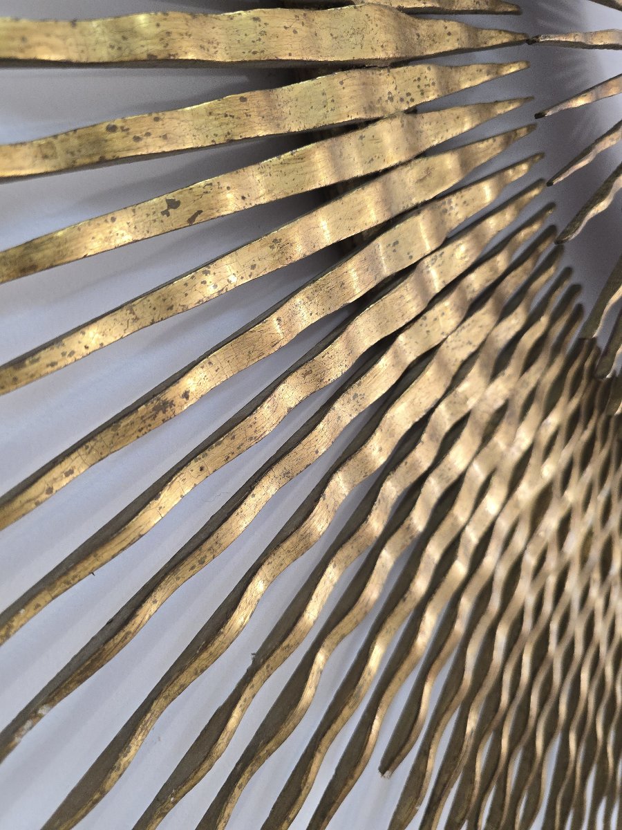 soleil rayonnant en bois sculpté et doré du XVIIIe siècle-photo-8