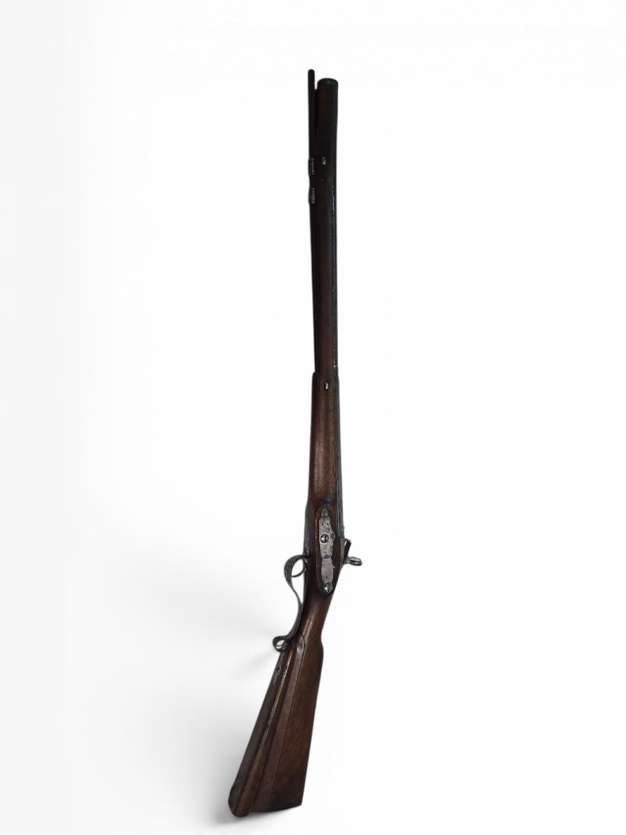 Flintlock Hunting Rifle Signed By Antonio Guisasola, Official Supplier To The Royal Household, Spain-photo-1