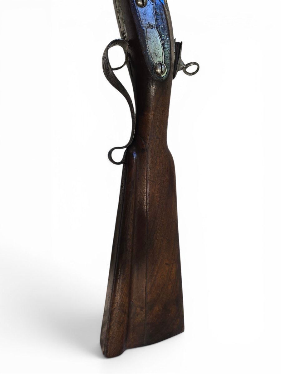 Flintlock Hunting Rifle Signed By Antonio Guisasola, Official Supplier To The Royal Household, Spain-photo-5