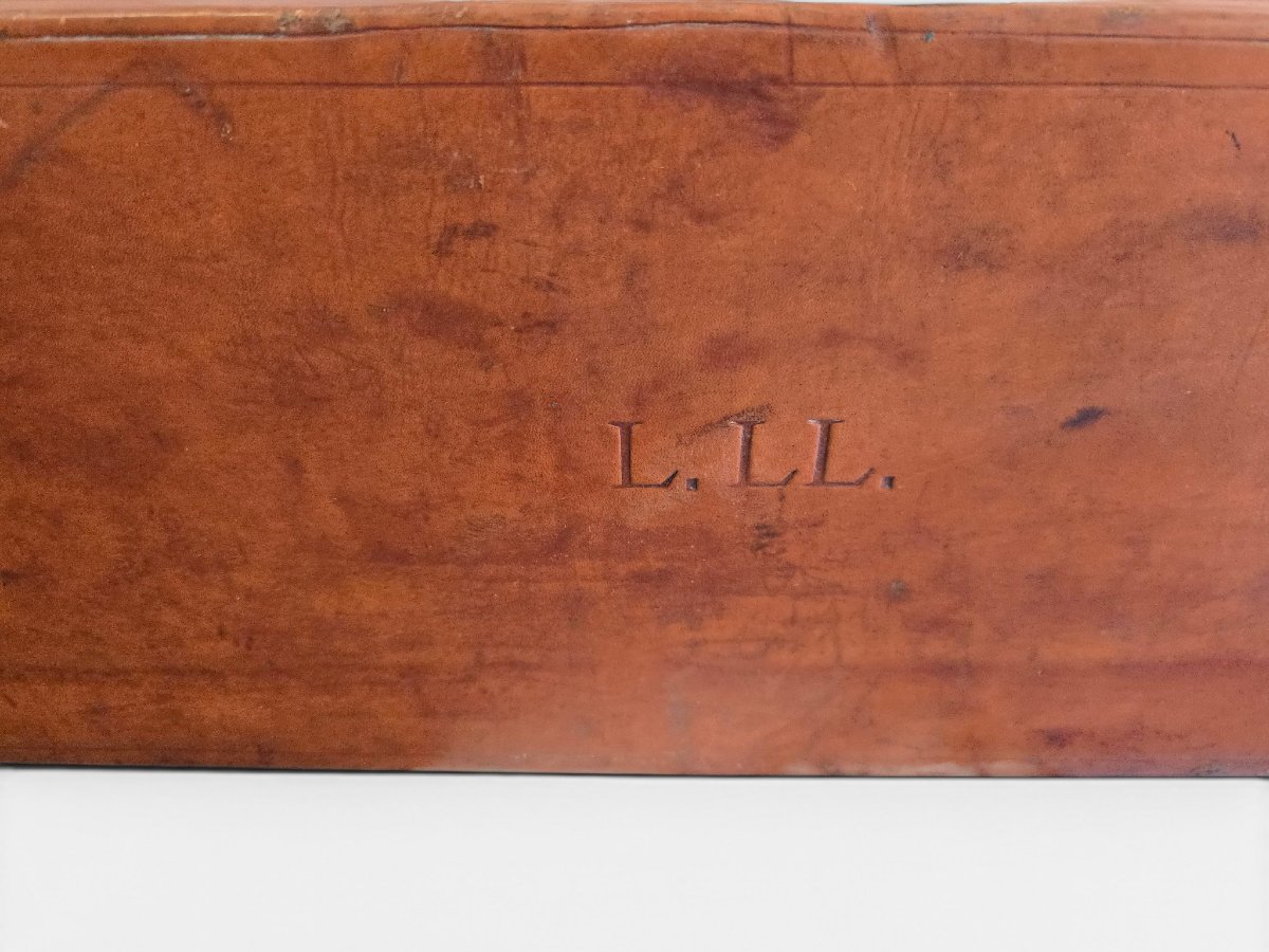 Vintage Leather Rifle Case, Mid-20th Century, Circa 1950-photo-5