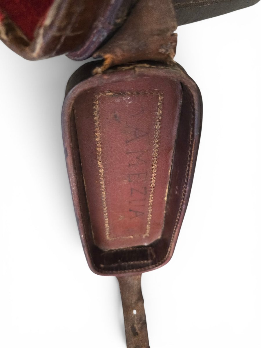 Étui à fusil en cuir vintage, années 1950-photo-1