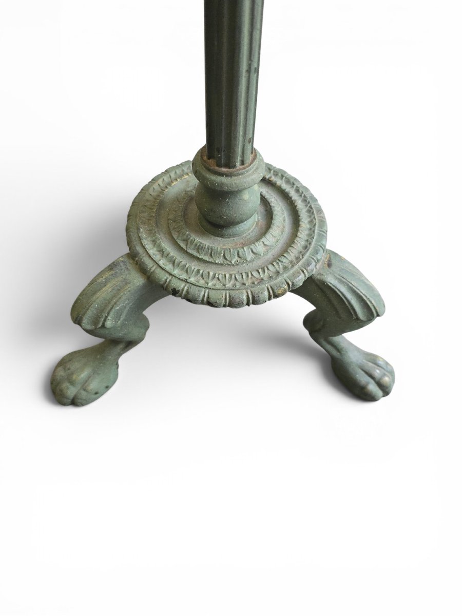 Neo-romanic Floor Lamp Made Of Solid Bronze With An Archaeological Green Patina, 1950s-photo-1