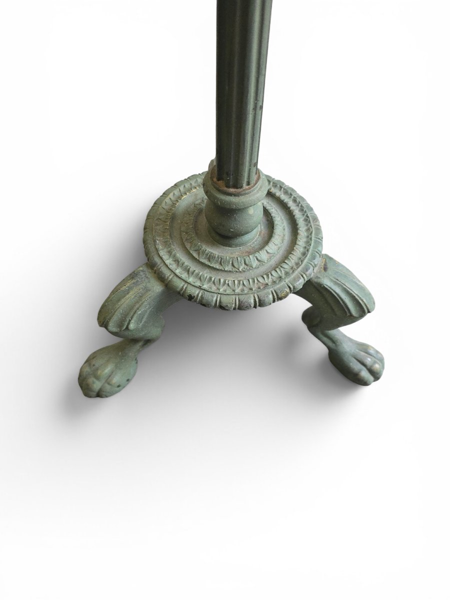 Neo-romanic Floor Lamp Made Of Solid Bronze With An Archaeological Green Patina, 1950s-photo-5