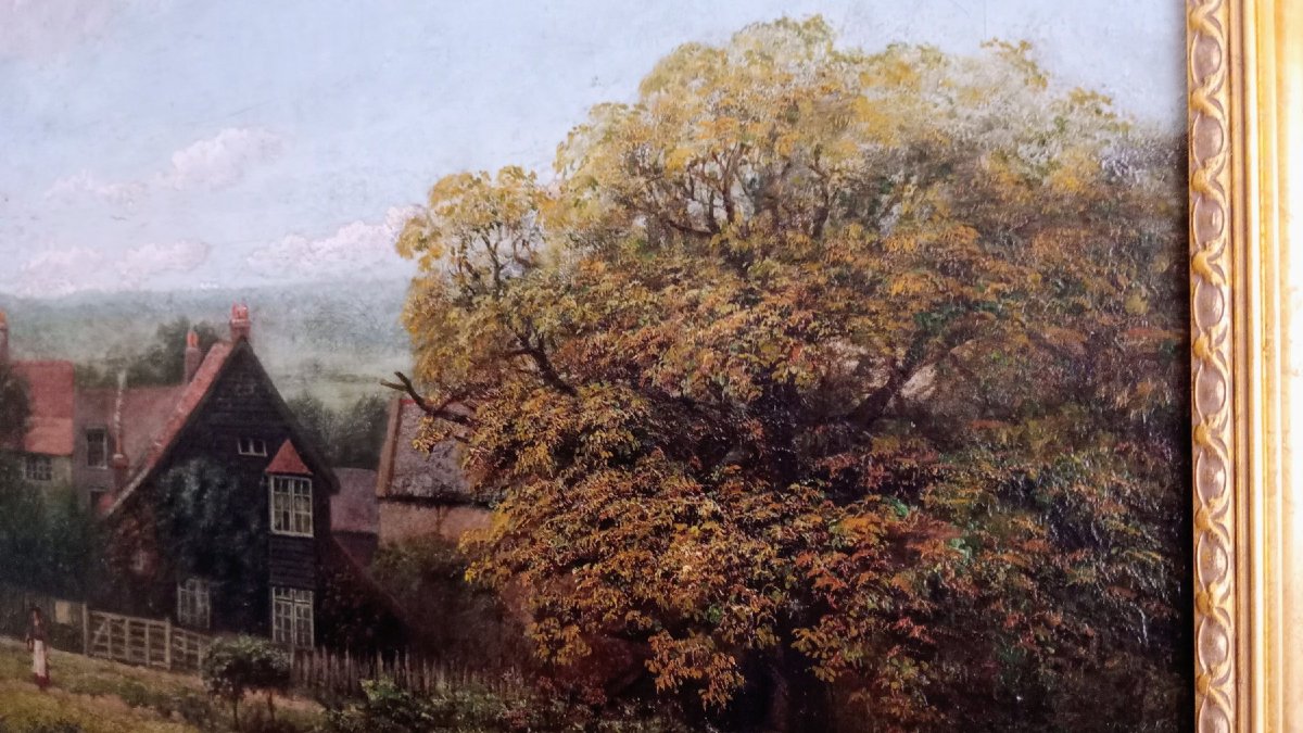 R. J. Osborn (british, 19th Century) “wylde Farm In Hampstead,” Circa 1860.-photo-5