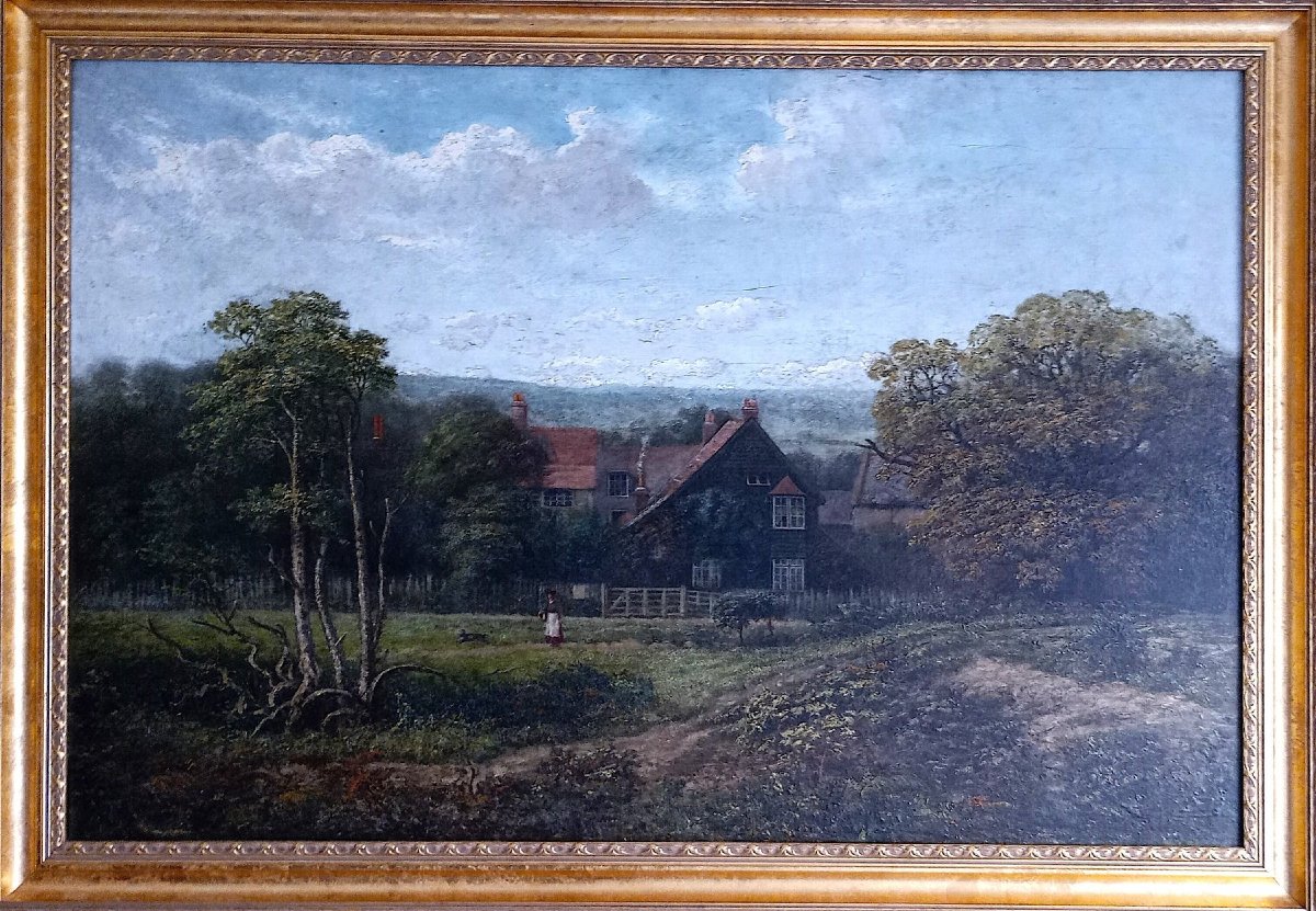 R. J. Osborn (british, 19th Century) “wylde Farm In Hampstead,” Circa 1860.-photo-6