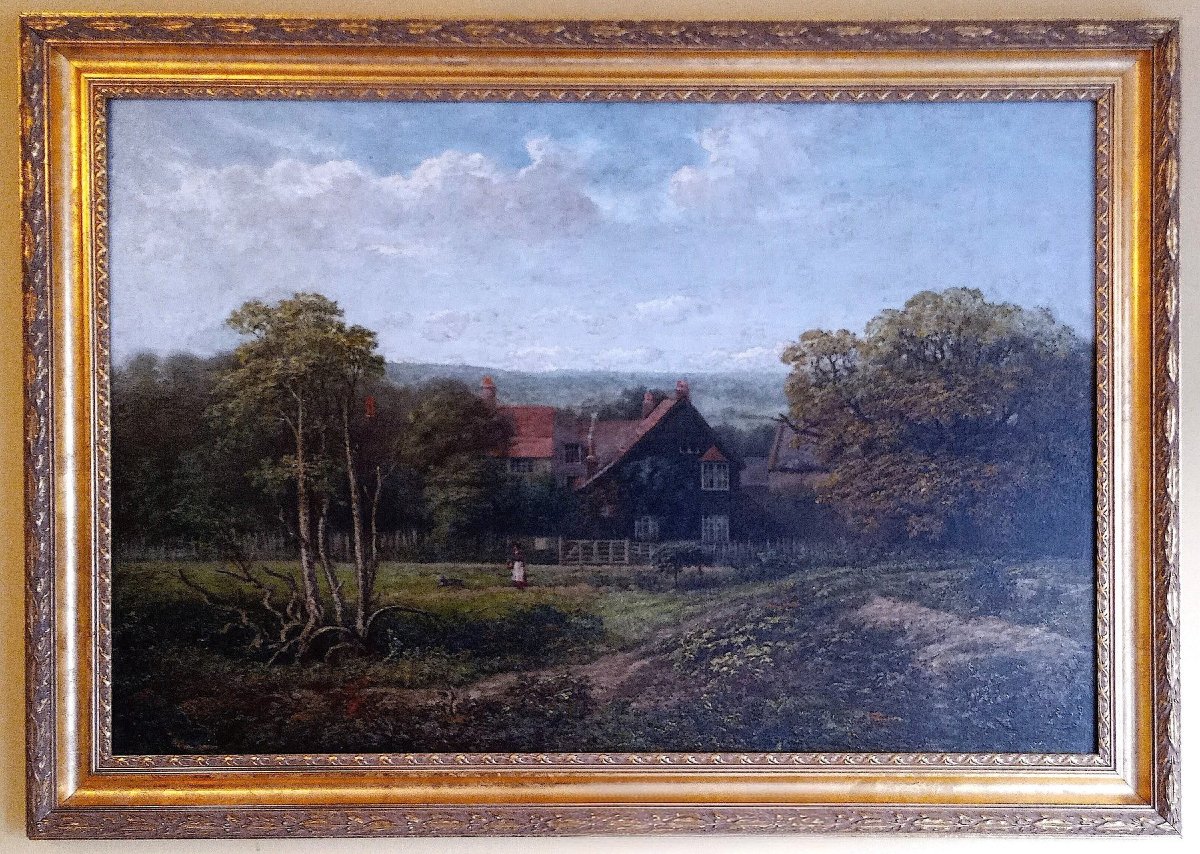 R. J. Osborn (british, 19th Century) “wylde Farm In Hampstead,” Circa 1860.