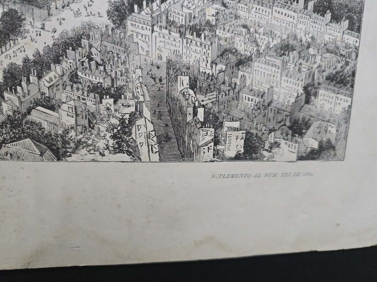 Vue panoramique de l'Exposition universelle de Paris de 1889 avec la Tour Eiffel, d-photo-4