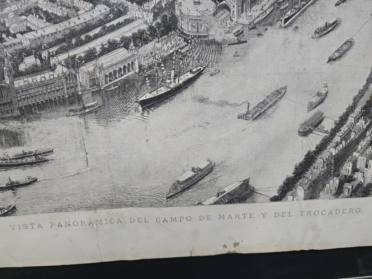 Vue panoramique de l'Exposition universelle de Paris de 1889 avec la Tour Eiffel, d-photo-2