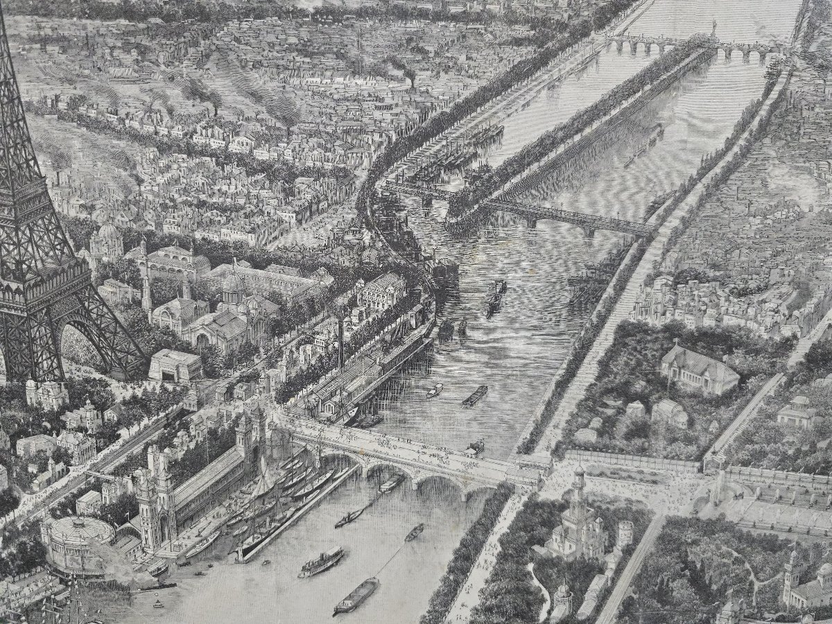Vue panoramique de l'Exposition universelle de Paris de 1889 avec la Tour Eiffel, d-photo-5