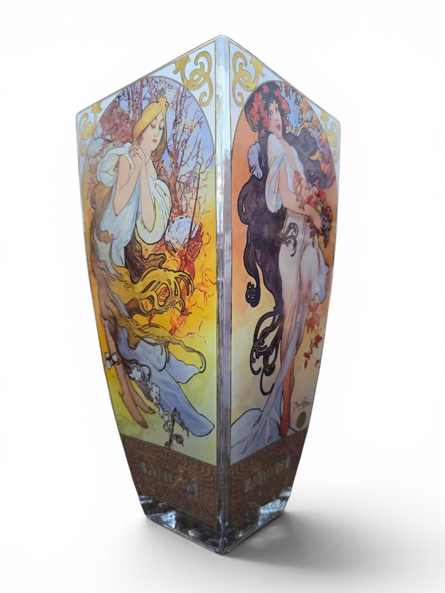 Art Nouveau Vase Depicting The Four Seasons, Circa 1900-photo-7