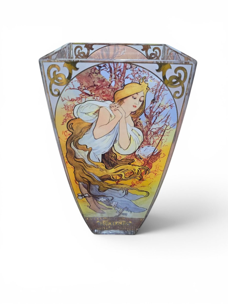 Art Nouveau Vase Depicting The Four Seasons, Circa 1900