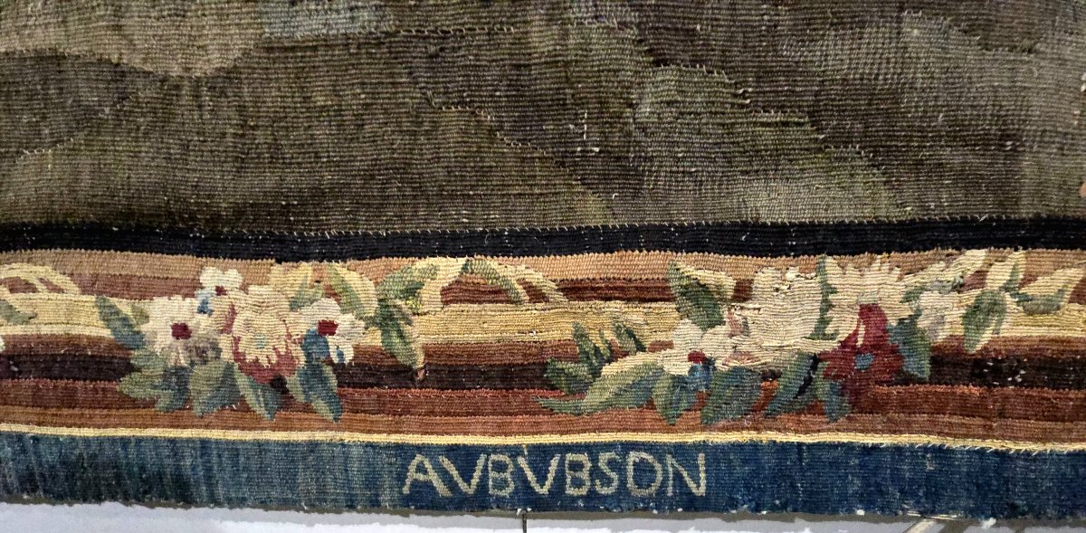 Tapisserie d'Aubusson du XVIIe siècle : La Famille de Darius devant Alexandre-photo-7