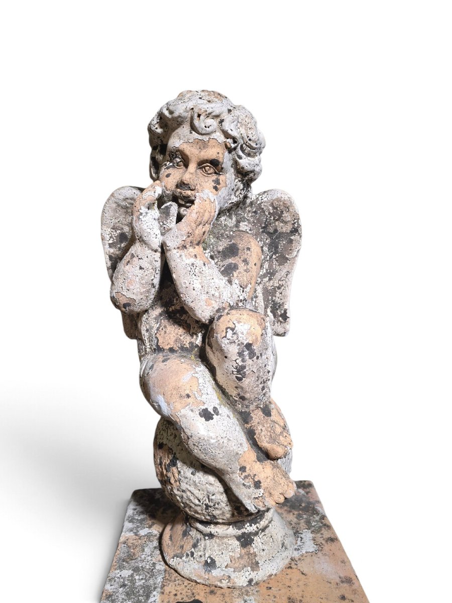aire de sculptures italiennes en terre cuite -photo-4