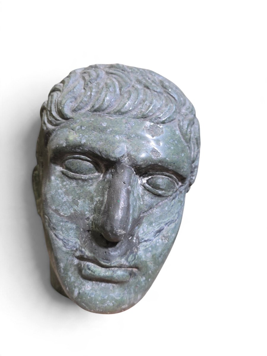 Classically Styled Carved Marble Head (italy-photo-3