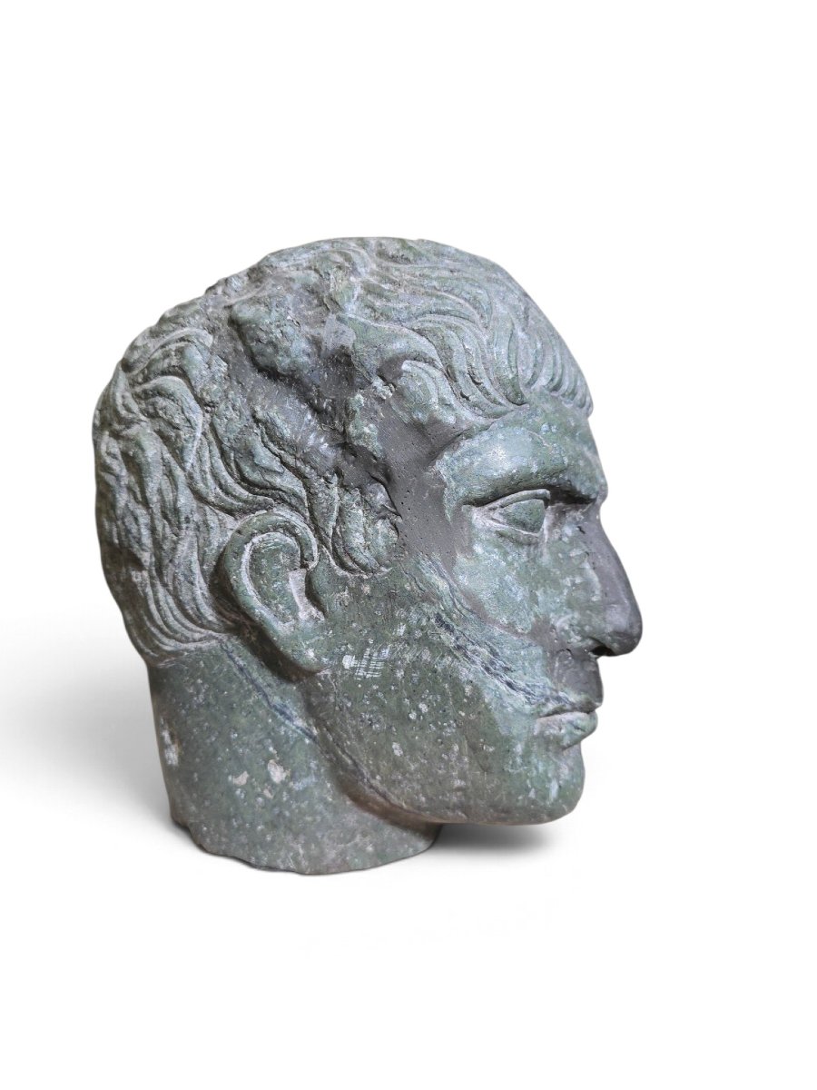 Classically Styled Carved Marble Head (italy-photo-1