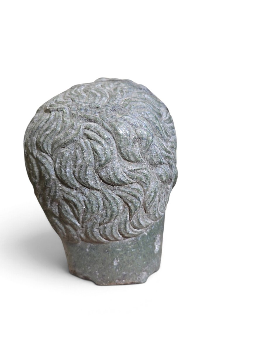 Classically Styled Carved Marble Head (italy-photo-4