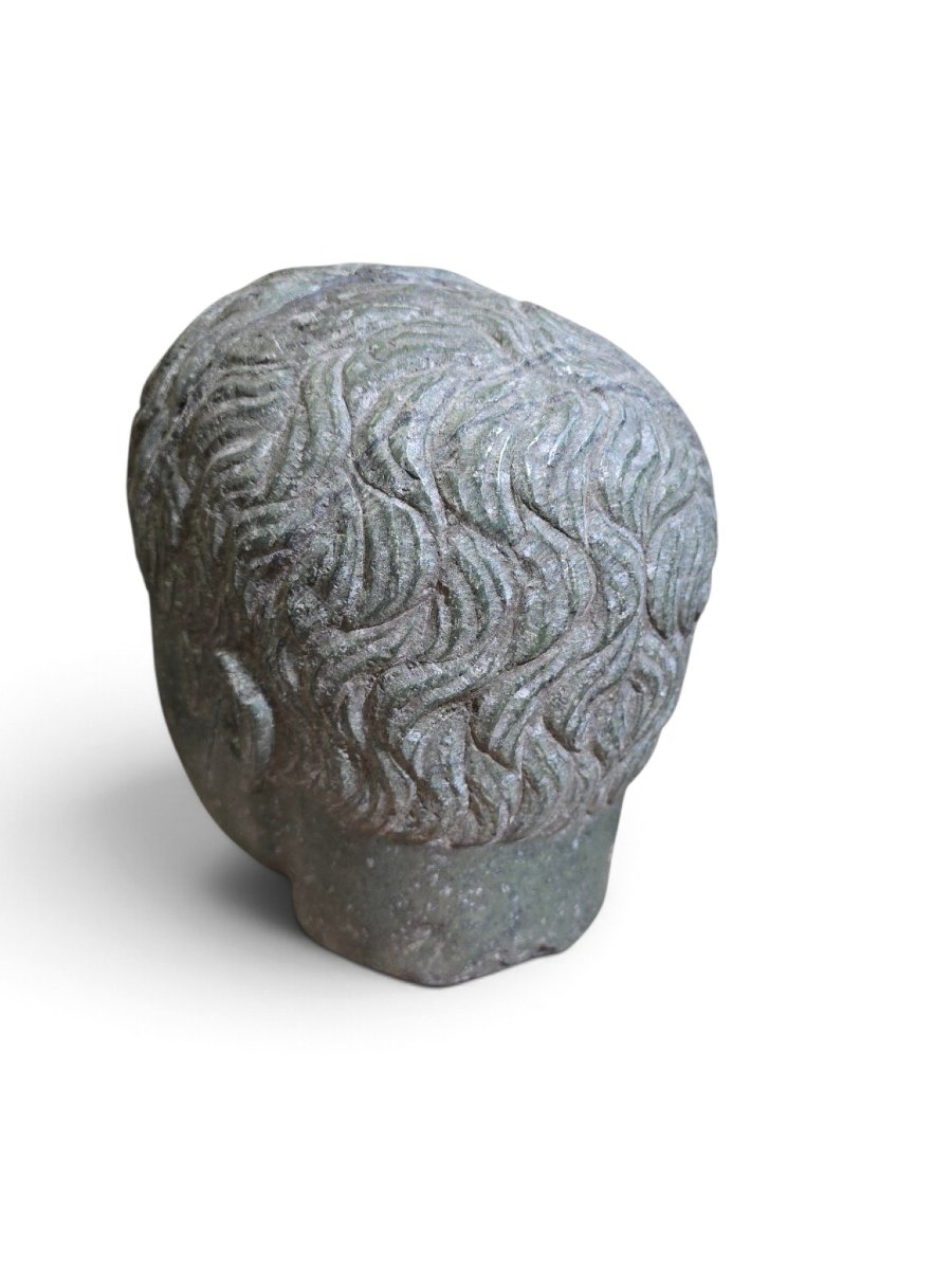 Classically Styled Carved Marble Head (italy-photo-5