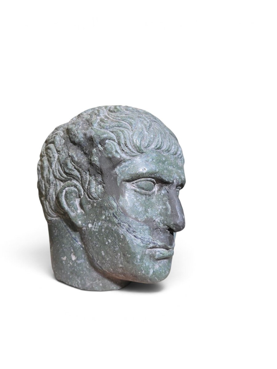 Classically Styled Carved Marble Head (italy-photo-6