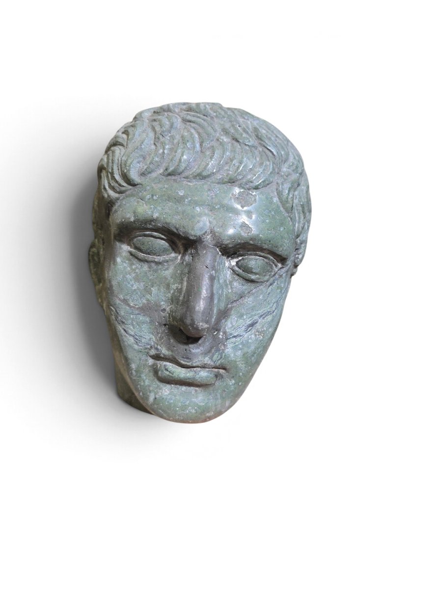 Classically Styled Carved Marble Head (italy