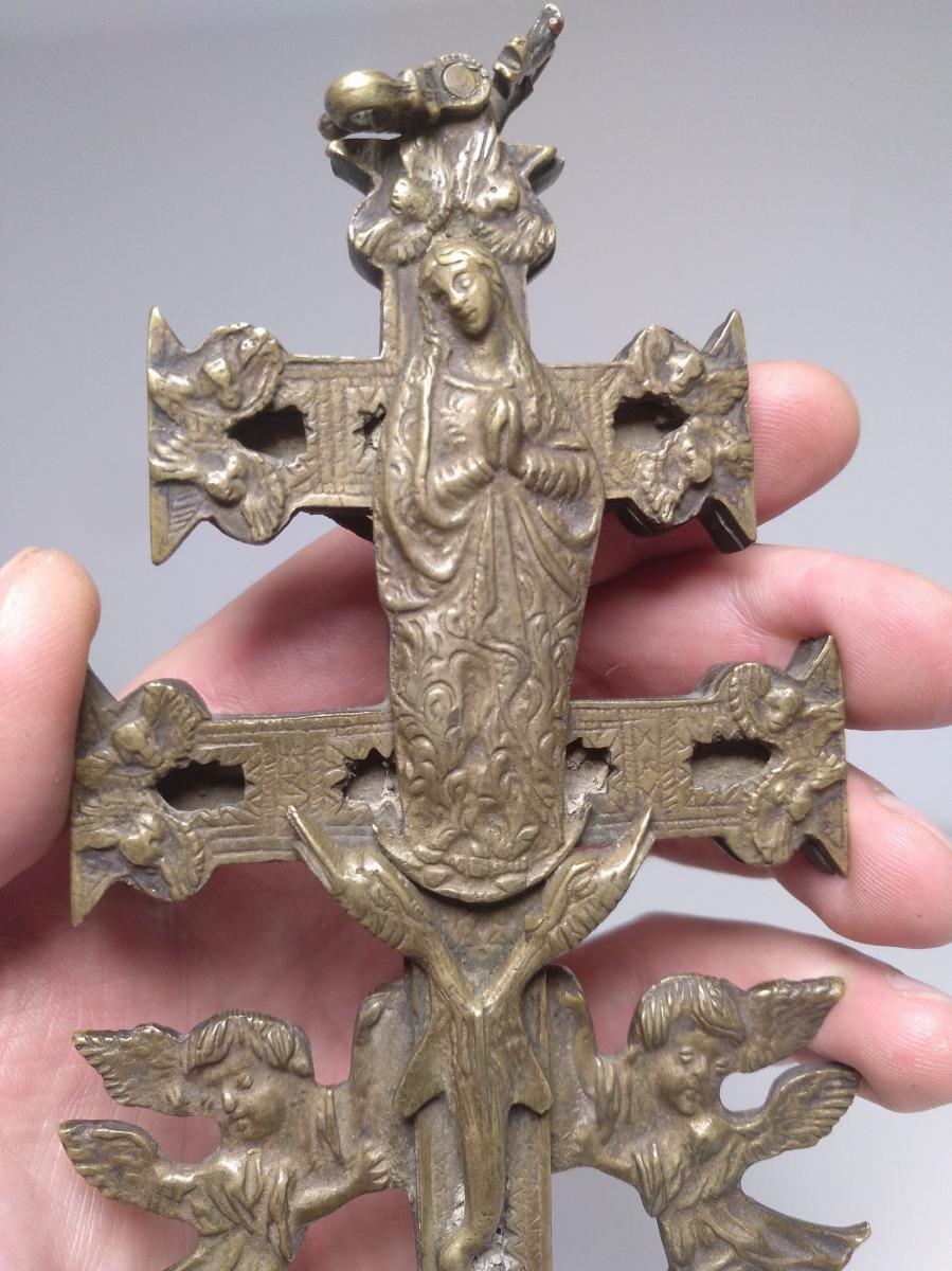 Caravaca Hispano Cross From The 17th Century-photo-4