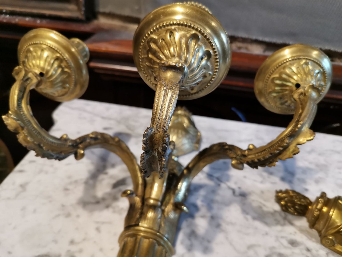 Pair Of Sconces From XIX Eme-photo-8