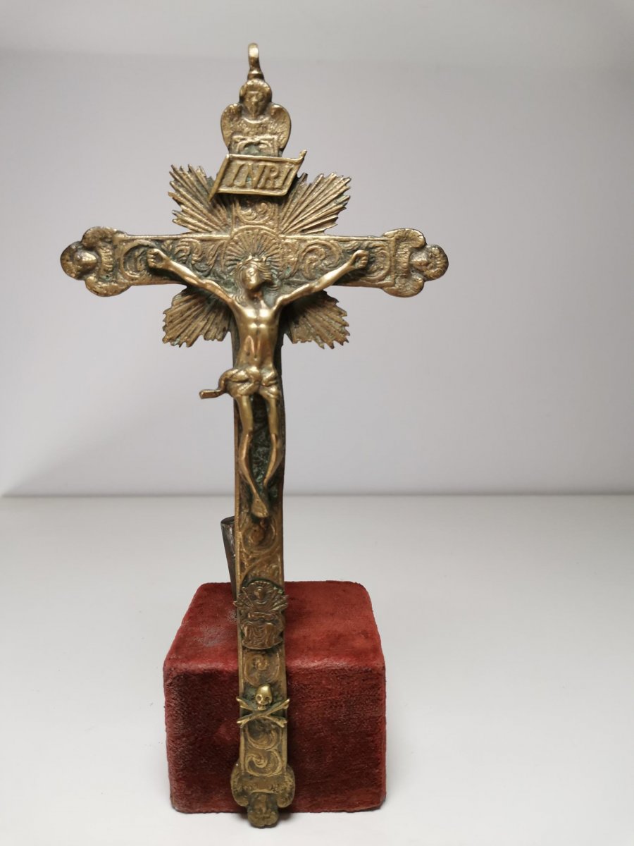 Croix De Bronze Du XVIIe SiÈcle