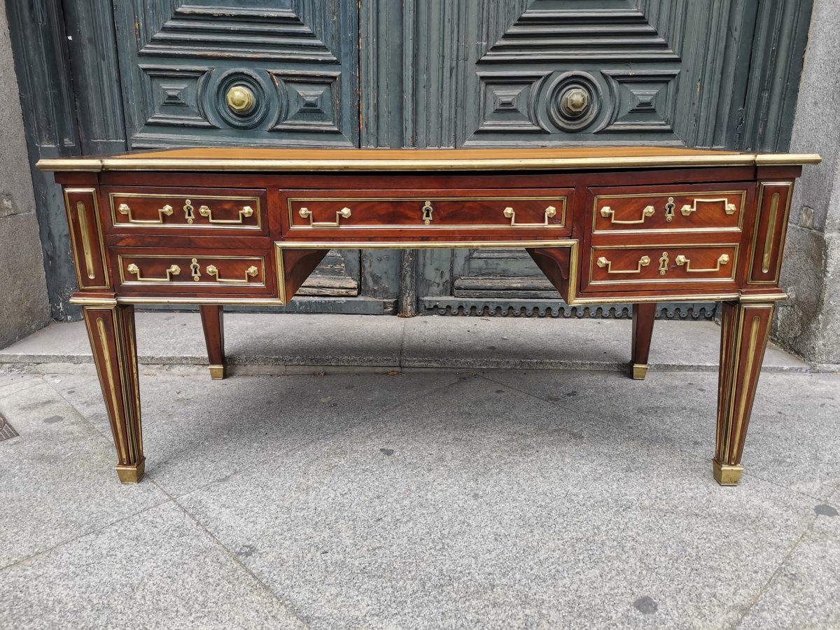 Bureau Plat Style Louis XVI-photo-3