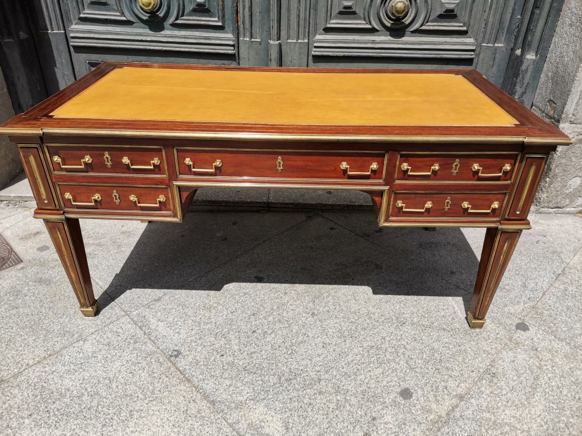 Bureau Plat Style Louis XVI-photo-8