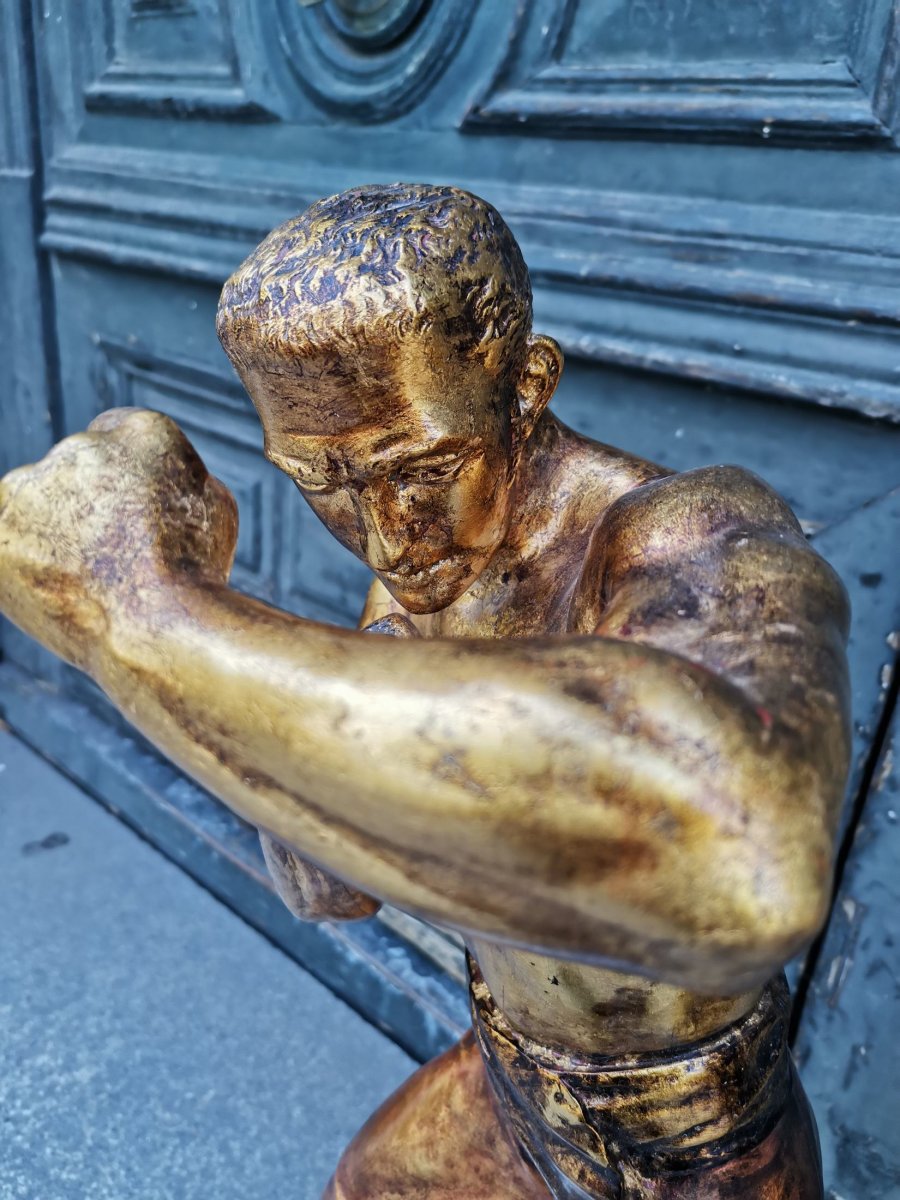 Arthur Waagen C 1895, Sculpture Of American Boxers-photo-2