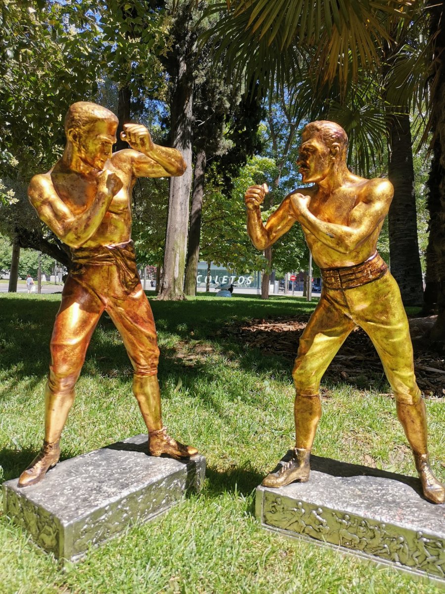 Arthur Waagen C 1895, Sculpture Of American Boxers-photo-8