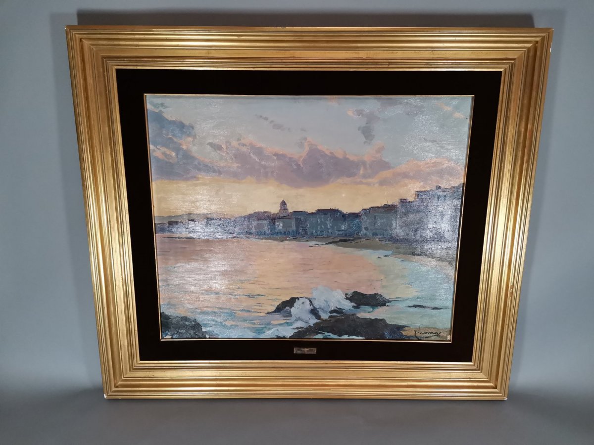 Oil On Canvas: Palafrugell Beach