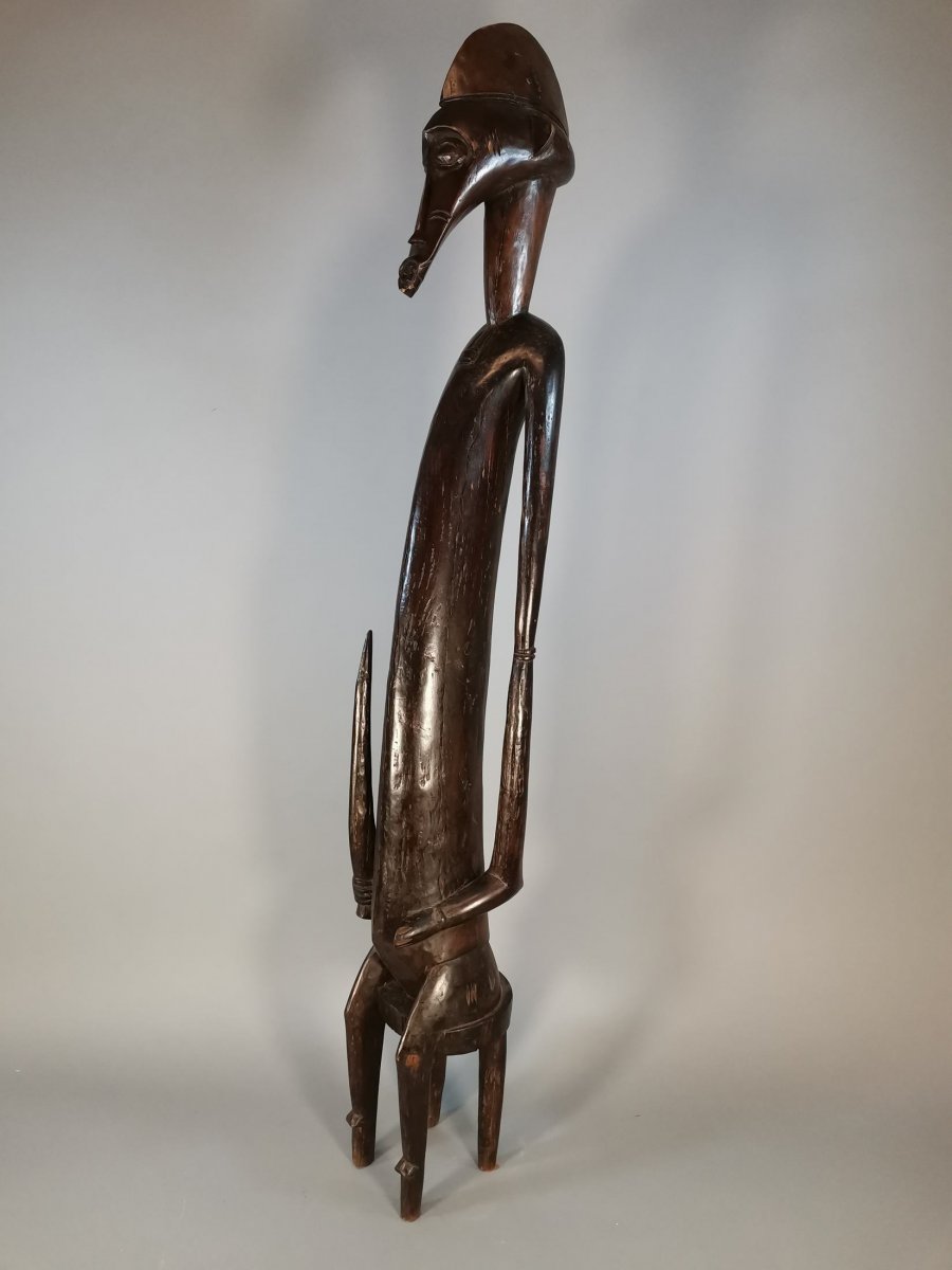 Statuette Senufo Antique 130 CM HAUT-photo-4