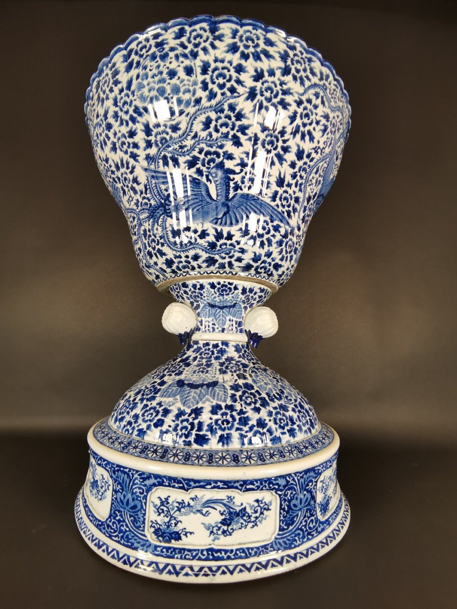 Grand Vase En Porcelaine Chinoise  Du XIX Eme 83 Cm Haut-photo-3
