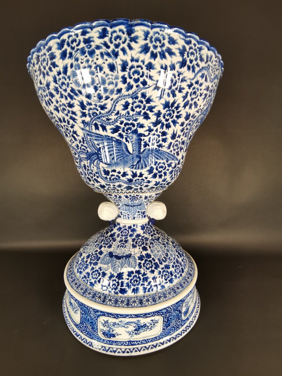 Grand Vase En Porcelaine Chinoise  Du XIX Eme 83 Cm Haut